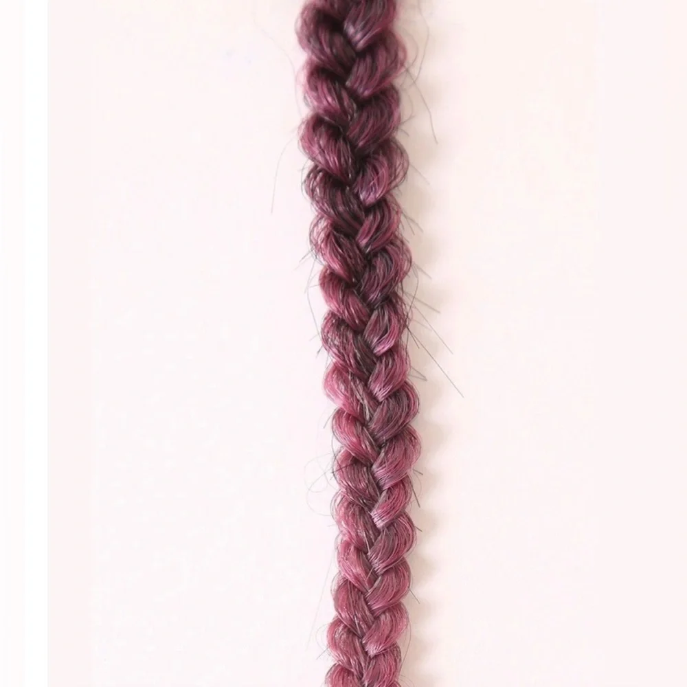 Pop by Hairdo 20” Pink Hair Extension Metallic Clip In Braid Extension Gift NEW!
